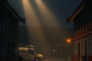 《旧唱片行》靠墙排列的黑胶唱片架